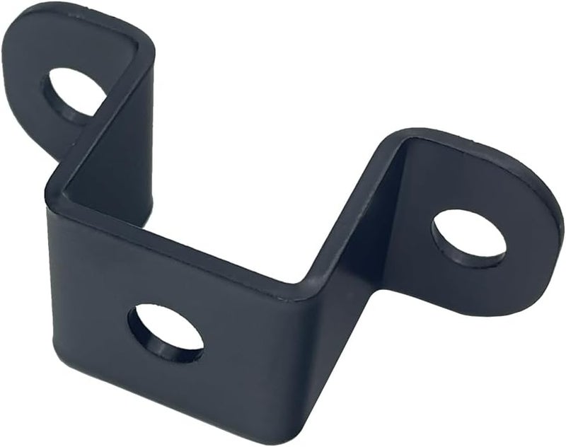 Jouray 6 PCS 1x1" Square Pipe Tube Strap Clamps,1 inch metal u shaped bracket, steel u clamp bracket for mounting,Black - Image 5